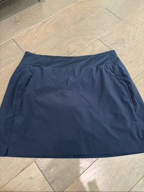 Athleta Navy Active Skort with Zip Pockets